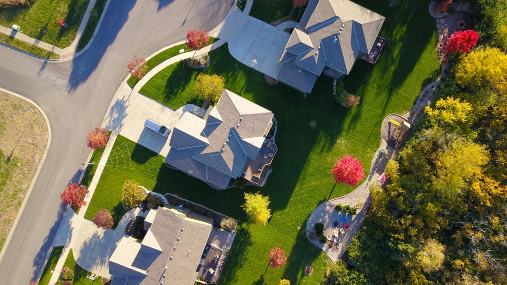 Birdseye View Of Houses